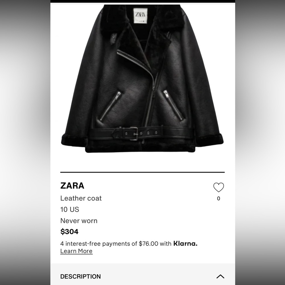 Black ZARA WOMAN JACKET
